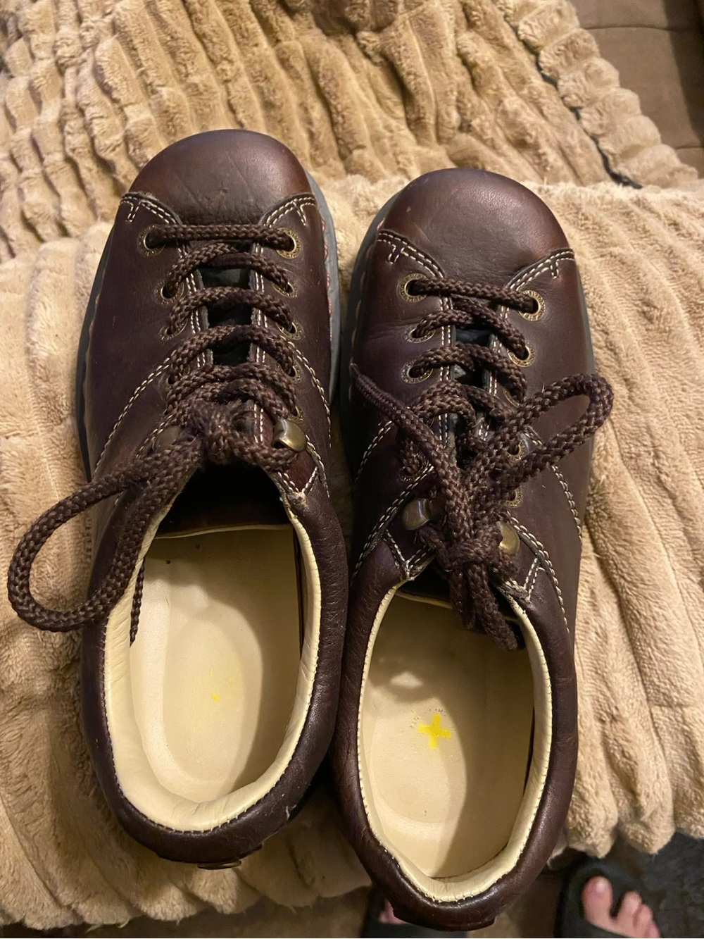 Men's Brown Leather Lace-Up Comfort Shoes